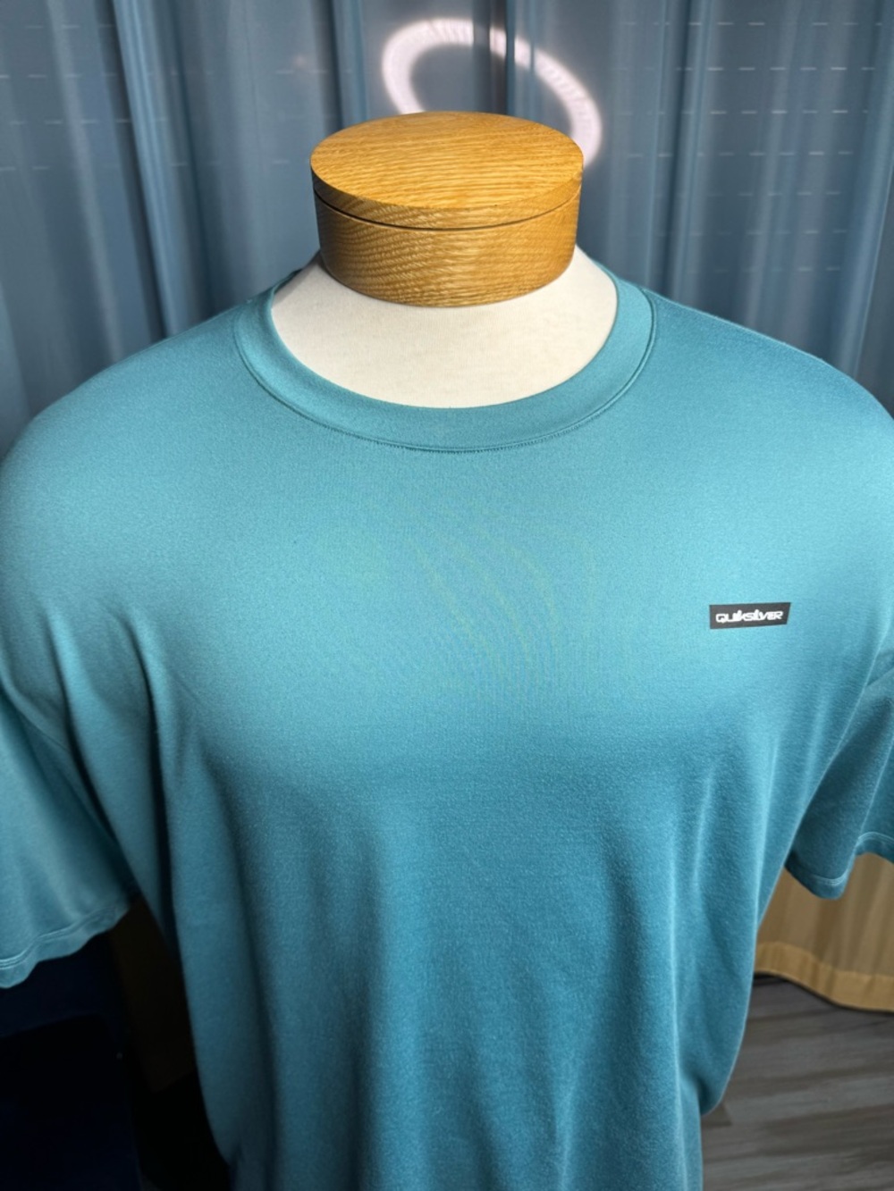 Quiksilver Men's Teal Crew Neck Short Sleeve Tee
